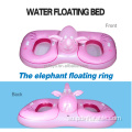 Kusting PVC ngojay kolam renang 2 jalma inflate inflate rider cai usum panas lounger